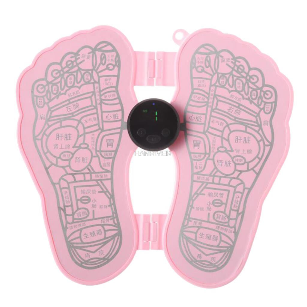 Massageador elétrico portátil para os pés com 6 modos 9 níveis de intensidade